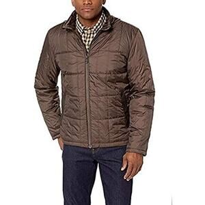 NWT Cole Haan Men's Grid Quilted Nylon Jacket Wren Small Lightweight Coat